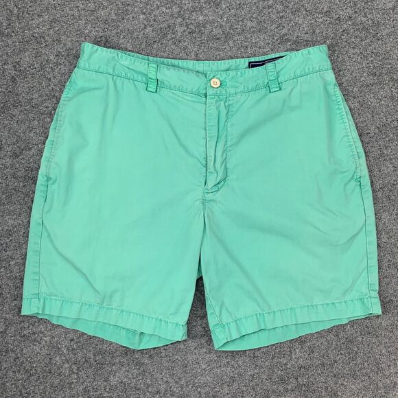 Vineyard Vines Shorts Mens 32 Aruba Blue Club Cotton Twill Flat Front Prep Chino - Picture 2 of 14